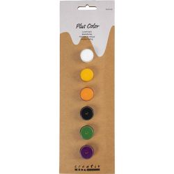 Hobbyfarbe Plus Color, Halloween Farben, 6x5 ml/ 1 Pck