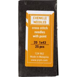 Sticknadeln, Nr. 20, L 43 mm, mit scharfer Spitze, 25 Stk/ 1 Pck