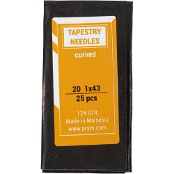 Sticknadeln, &Ouml;senl&auml;nge 8 mm , Nr. 20, L 42 mm, mit stumpfer Spitze, 25 Stk/ 1 Pck