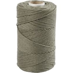 Makram&eacute;e-Garn, L 198 m, D 2 mm, Moosgr&uuml;n, 330 g/ 1 Rolle