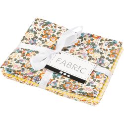 Patchwork-Stoff, Größe 45x55 cm, 100 g, Gelb, 4 Stk/ 1 Bündl.
