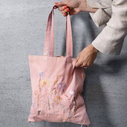Stofftasche, Gr&ouml;&szlig;e 38x42 cm, 185 g, Rosa, 1 Stk/ 1 Pck