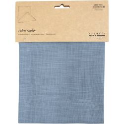 Stoffservietten, Gr&ouml;&szlig;e 42x42 cm, 185 g, Taubenblau, 2 Stk/ 1 Pck