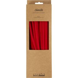 Pfeifenreiniger, L 30 cm, Dicke 6 mm, Rot, 50 Stk/ 1 Pck