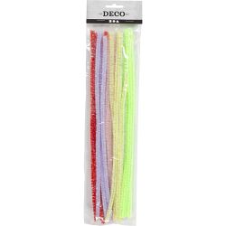 Pfeifenreiniger, L 30 cm, Dicke 6 mm, Fr&uuml;hlingsfarben, 24 sort./ 1 Pck