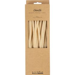 Pfeifenreiniger, L 30 cm, Dicke 6 mm, Beige, 50 Stk/ 1 Pck