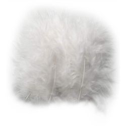 Daunen, Gr&ouml;&szlig;e 5-12 cm, Wei&szlig;, 15 Stk/ 1 Pck