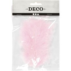 Daunen, Gr&ouml;&szlig;e 5-12 cm, Rosa, 15 Stk/ 1 Pck