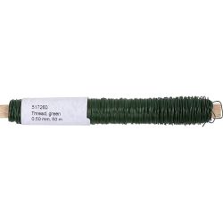 Blumendraht, Dicke 0,5 mm, Gr&uuml;n, 50 m/ 1 Rolle