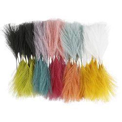 K&uuml;nstliche Federn, L 15 cm, B 8 cm, 100 Stk/ 1 Pck