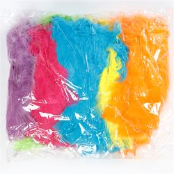 Federn, Gr&ouml;&szlig;e 11-17 cm, Sortierte Farben, 144 B&uuml;ndl./ 1 Pck