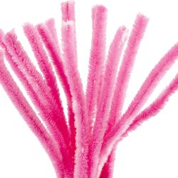 Pfeifenreiniger, L 30 cm, Dicke 15 mm, Pink, 15 Stk/ 1 Pck