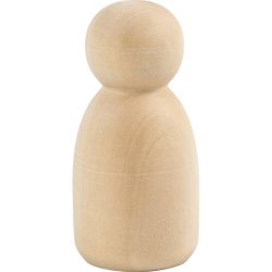 Holzfigurenk&ouml;rper, Oval, H 6 cm, 5 Stk/ 1 Pck