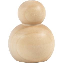 Holzfigurenk&ouml;rper, Rund, H 5 cm, 5 Stk/ 1 Pck