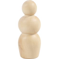 Holzfigurenk&ouml;rper, Sanduhr-Form, H 7,5 cm, 5 Stk/ 1 Pck