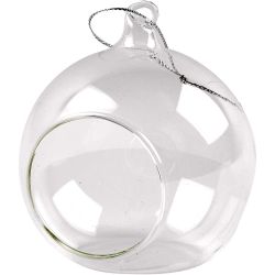 Glaskugel mit Öffnung