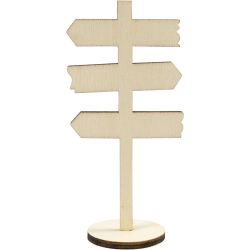Schild mit Sockel