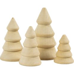 Weihnachtsbäume aus Holz