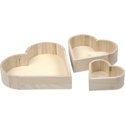 Schalen in Herzform