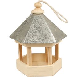 Vogelfutterhaus mit Zinkdach