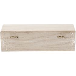 Längliches Holzkästchen