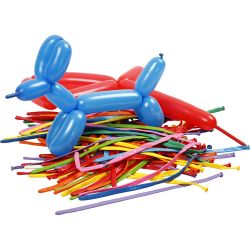 Ballons, lang, L 152 cm, 100 Stk/ 1 Pck