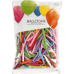 Ballons, lang, L 152 cm, 100 Stk/ 1 Pck