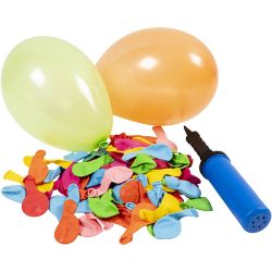 Ballon-Set mit Pumpe, 1 Pck