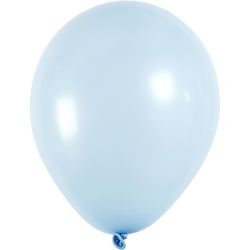 Ballons, D 23 cm, rund, Hellblau, 10 Stk/ 1 Pck