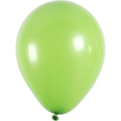 Ballons, D 23 cm, rund, Gr&uuml;n, 10 Stk/ 1 Pck