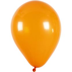 Ballons, D 23 cm, rund, Orange, 10 Stk/ 1 Pck