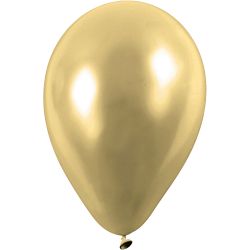 Ballons, D 23 cm, rund, Gold, 8 Stk/ 1 Pck