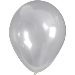 Ballons, D 23 cm, rund, Transparent, 10 Stk/ 1 Pck
