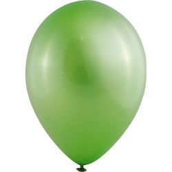 Ballons, Gr&ouml;&szlig;e 23 cm, rund, Metallic-Gr&uuml;n, 8 Stk/ 1 Pck