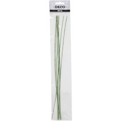 Blumendraht, L 30 cm, D 0,6 mm, Gr&uuml;n, 20 Stk/ 1 Pck