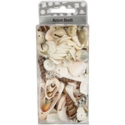 Strandmuscheln, Gr&ouml;&szlig;e 9-40 mm, Lochgr&ouml;&szlig;e 1-1,5 mm, 120 g/ 1 Pck