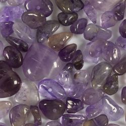 Kristallperlen, Amethyst, D 7-12 mm, Lochgr&ouml;&szlig;e 1 mm, Flieder, 63 Stk/ 1 Pck