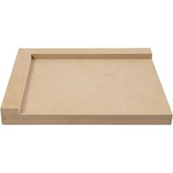Linoleum-Schneidebrett, Gr&ouml;&szlig;e 25x29 cm, f&uuml;r Rechtsh&auml;nder , 1 Stk
