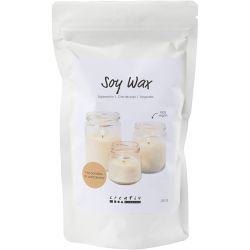 Sojawachs, F&uuml;r Kerzen in Beh&auml;ltern, Creme, 250 g/ 1 Pck