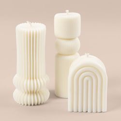 Sojawachs, F&uuml;r freistehende Kerzen, Creme, 500 g/ 1 Pck