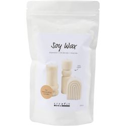 Sojawachs, F&uuml;r freistehende Kerzen, Creme, 250 g/ 1 Pck