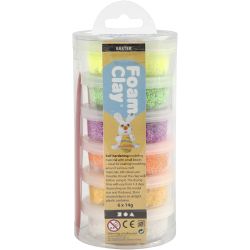 Foam Clay&reg; , Fr&uuml;hlingsfarben, 6x14 g/ 1 Pck