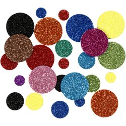 Moosgummikreise, Kreise, D 12+20+32 mm, 150 Stk/ 1 Pck