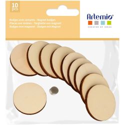 Magnetische Holzabzeichen