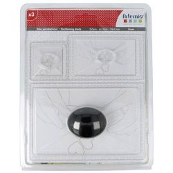Positionierblock für transparente Stempel mit Griff