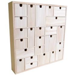 Adventskalender aus Holz zum Dekorieren