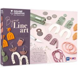 Set aus Fimo-Tonerde zum Selbermachen - Line Art