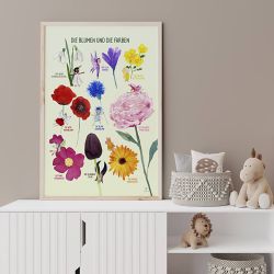 Plakat - Die Blumen und die Farben