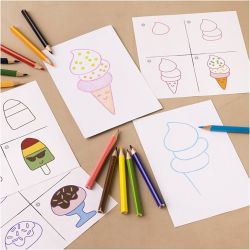 Mini Kreativ Set Zeichnen, S&uuml;&szlig;e Sachen, 1 Pck