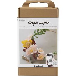 Kreativ Set Krepppapier, Strohkranz, Kreppanteil: 180%, 1 Pck